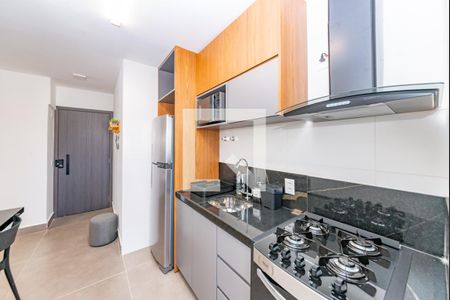 Cozinha de apartamento à venda com 1 quarto, 40m² em Funcionários, Belo Horizonte