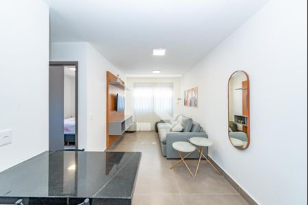 Sala de apartamento à venda com 1 quarto, 40m² em Funcionários, Belo Horizonte