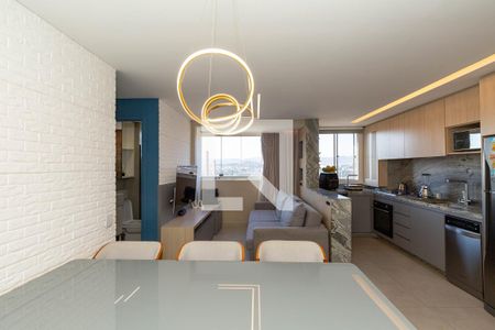 Sala de apartamento para alugar com 2 quartos, 58m² em Jk, Contagem
