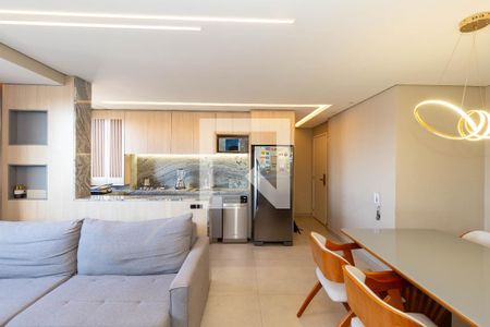 Sala de apartamento para alugar com 2 quartos, 58m² em Jk, Contagem