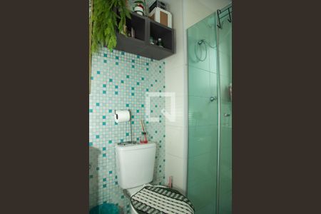 Banheiro da Suíte de apartamento à venda com 1 quarto, 27m² em Jardim Mirante, São Paulo