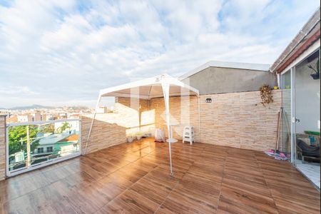Varanda da Cobertura de apartamento à venda com 2 quartos, 95m² em Vila Helena, Santo André
