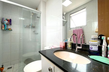 Banheiro da Suíte 1 de apartamento à venda com 3 quartos, 155m² em Calafate, Belo Horizonte