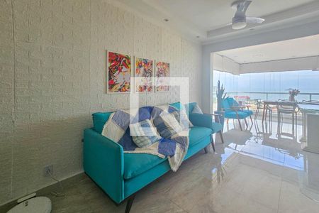 Sala de apartamento para alugar com 2 quartos, 71m² em Loteamento Joao Batista Juliao, Guarujá