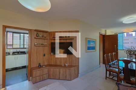 Sala de apartamento à venda com 3 quartos, 96m² em Carmo, Belo Horizonte