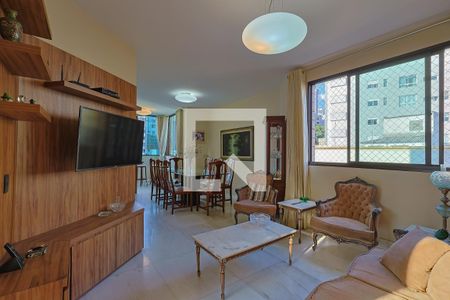 Sala de apartamento à venda com 3 quartos, 96m² em Carmo, Belo Horizonte