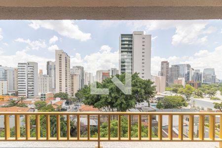 Varanda Sala de apartamento para alugar com 1 quarto, 26m² em Vila Olímpia, São Paulo