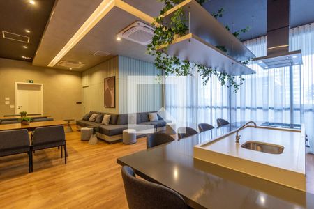 Área comum - Salão de festas de apartamento para alugar com 2 quartos, 77m² em Pinheiros, São Paulo