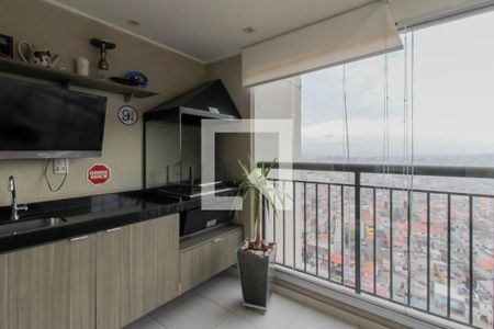 Varanda Gourmet de apartamento à venda com 2 quartos, 68m² em Picanço, Guarulhos