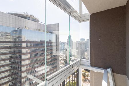 Varanda de kitnet/studio para alugar com 1 quarto, 24m² em Vila Olímpia, São Paulo