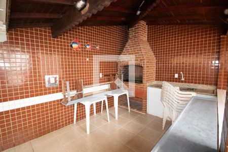 Área comum - Churrasqueira de apartamento para alugar com 1 quarto, 56m² em Vila Caiçara, Praia Grande