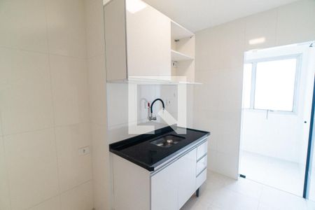 Cozinha de apartamento para alugar com 1 quarto, 49m² em Jardim Oriental, São Paulo