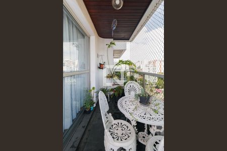 Varanda da Sala de apartamento à venda com 4 quartos, 186m² em Jardim Londrina, São Paulo