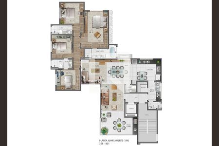 Apartamento à venda com 4 quartos, 155m² em Castelo, Belo Horizonte