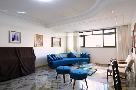 Sala de apartamento à venda com 4 quartos, 140m² em Sion, Belo Horizonte