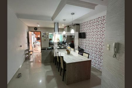 Sala de Jantar de casa à venda com 3 quartos, 250m² em Vila Dora, Santo André