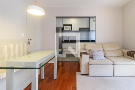 Sala de apartamento à venda com 1 quarto, 42m² em Jardim das Acacias, São Paulo