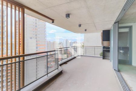 Varanda  de apartamento à venda com 3 quartos, 197m² em Jardim das Acacias, São Paulo