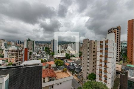 Varanda da Sala de apartamento à venda com 1 quarto, 45m² em Carmo, Belo Horizonte