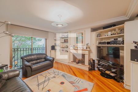Sala de TV de apartamento à venda com 4 quartos, 402m² em Jardim Paulista, São Paulo