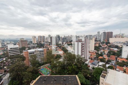 Vista da varanda Sala/Quarto de kitnet/studio à venda com 1 quarto, 23m² em Vila Mariana, São Paulo