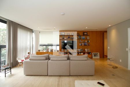 Sala de Estar e Jantar de apartamento à venda com 3 quartos, 205m² em Jardim Paulista, São Paulo