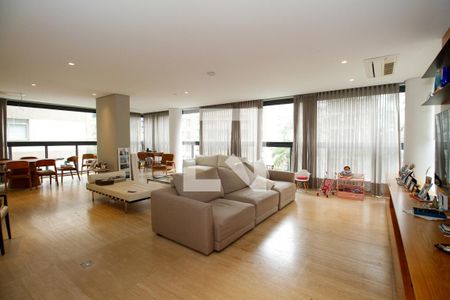 Sala de Estar e Jantar de apartamento à venda com 3 quartos, 205m² em Jardim Paulista, São Paulo