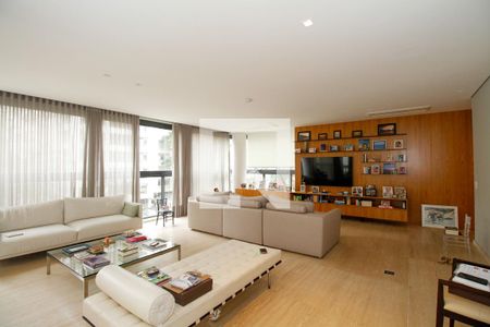Sala de Estar e Jantar de apartamento à venda com 3 quartos, 205m² em Jardim Paulista, São Paulo