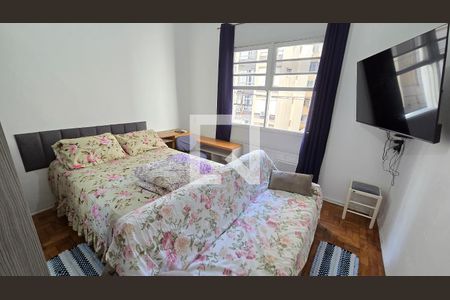Sala de apartamento para alugar com 1 quarto, 50m² em Boqueirão, Santos