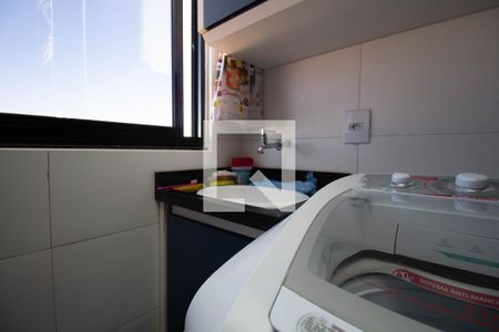 Cozinha e Área de Serviço de apartamento para alugar com 2 quartos, 55m² em Setor Habitacional Vicente Pires, Brasília