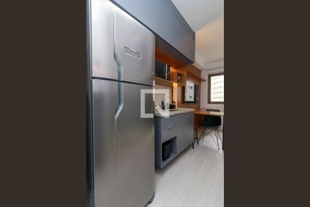 Cozinha de kitnet/studio para alugar com 0 quarto, 24m² em Santo Amaro, São Paulo