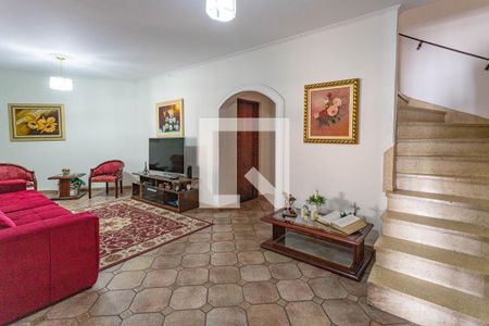 Sala  de casa à venda com 3 quartos, 221m² em Piraporinha, Diadema