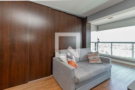 Sala de apartamento à venda com 1 quarto, 43m² em Campo Belo, São Paulo