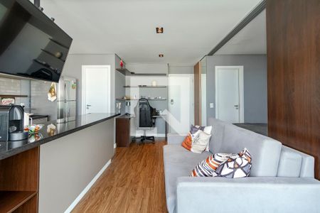 Sala de apartamento à venda com 1 quarto, 43m² em Campo Belo, São Paulo