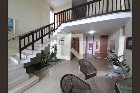 Hall de entrada de apartamento para alugar com 1 quarto, 48m² em Itararé, São Vicente