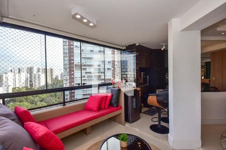Varanda da Sala de apartamento à venda com 4 quartos, 229m² em Jardim Londrina, São Paulo