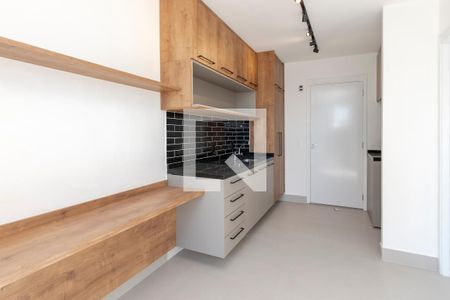 Sala/Cozinha de apartamento à venda com 1 quarto, 27m² em Campo Belo, São Paulo