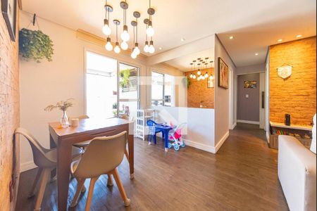 Sala de apartamento à venda com 3 quartos, 86m² em Vila Valparaíso, Santo André