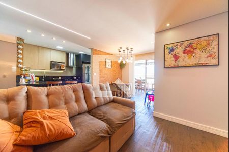 Sala de apartamento à venda com 3 quartos, 86m² em Vila Valparaíso, Santo André