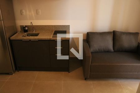 Sala e Cozinha Integrada de kitnet/studio à venda com 1 quarto, 27m² em Perdizes, São Paulo
