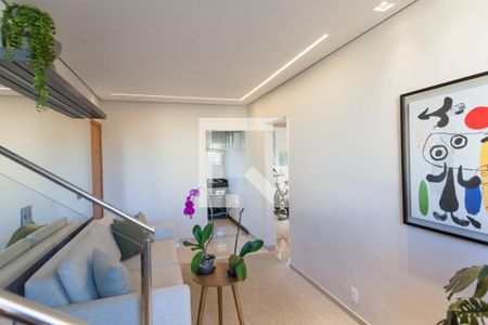 Sala de apartamento à venda com 2 quartos, 130m² em Castelo, Belo Horizonte