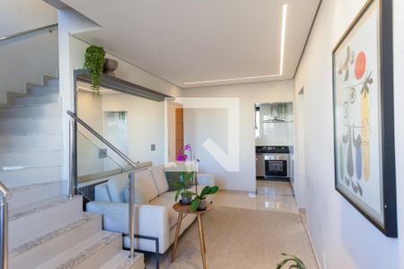 Sala de apartamento à venda com 2 quartos, 130m² em Castelo, Belo Horizonte