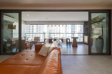 Sala de apartamento à venda com 3 quartos, 141m² em Brooklin, São Paulo
