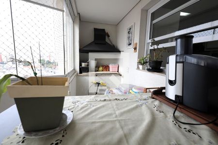 Sacada Gormet de apartamento à venda com 3 quartos, 126m² em Vila Scarpelli, Santo André