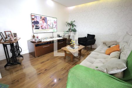 Sala de apartamento à venda com 3 quartos, 126m² em Vila Scarpelli, Santo André