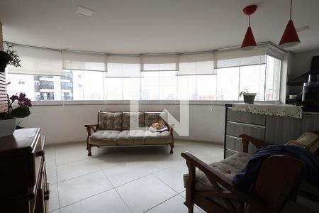 Sacada Gormet de apartamento à venda com 3 quartos, 126m² em Vila Scarpelli, Santo André