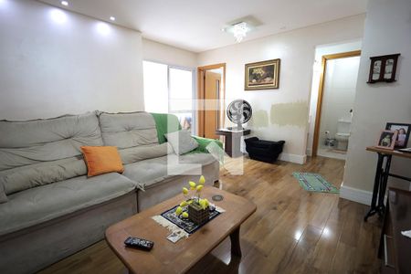 Sala de apartamento à venda com 3 quartos, 126m² em Vila Scarpelli, Santo André