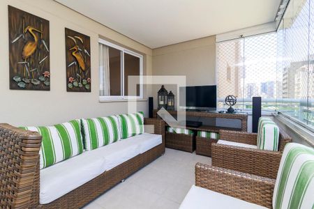 Sala - Varanda de apartamento à venda com 4 quartos, 147m² em Vila Gertrudes, São Paulo