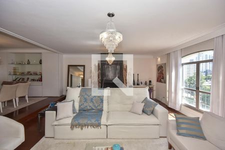 Sala de apartamento à venda com 4 quartos, 211m² em Vila Morumbi, São Paulo