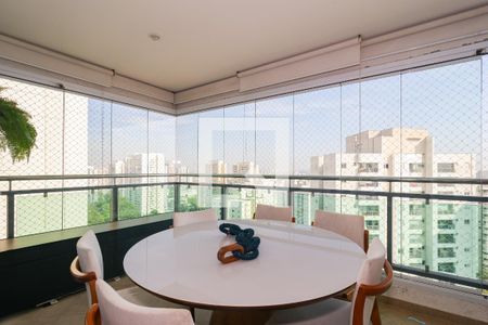 Varanda da Sala de apartamento à venda com 3 quartos, 96m² em Vila Andrade, São Paulo